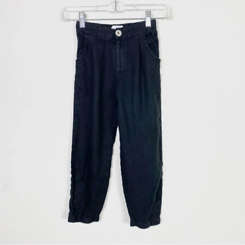 Zara Kids Black High Waisted Trouser Pants